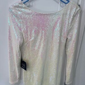 Charlotte Russe Sequin Mini Dress – Iridescent – NWT
